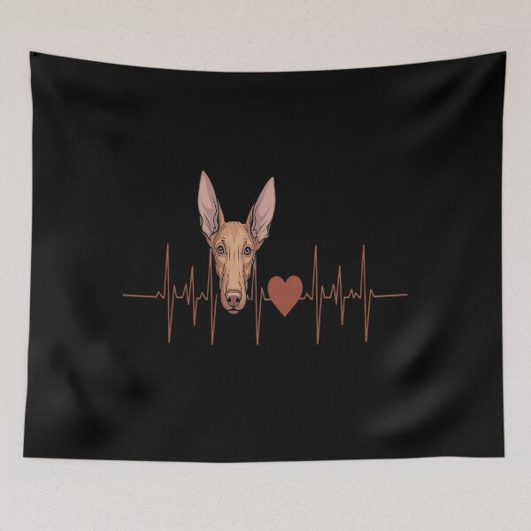 Item preview, Pharaoh Hound Dog Heartbeat EKG Pulse My Dogs are My Cardio designed and sold by HORIZBoutique.