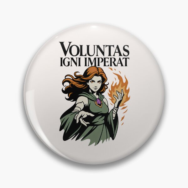 Item preview, Voluntas Igni Imperat Fantasy Fire Witch Sorceress Magic Art designed and sold by SplashTastic.