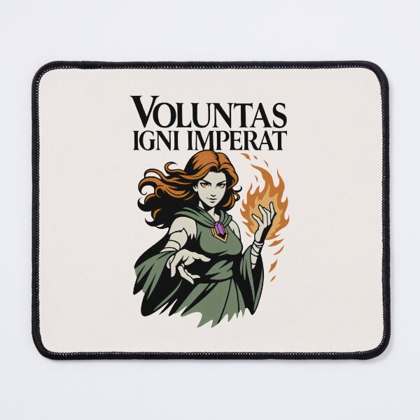 Item preview, Voluntas Igni Imperat Fantasy Fire Witch Sorceress Magic Art designed and sold by SplashTastic.