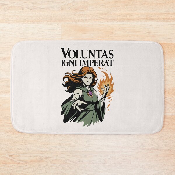 Item preview, Voluntas Igni Imperat Fantasy Fire Witch Sorceress Magic Art designed and sold by SplashTastic.