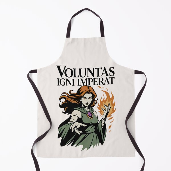 Item preview, Voluntas Igni Imperat Fantasy Fire Witch Sorceress Magic Art designed and sold by SplashTastic.