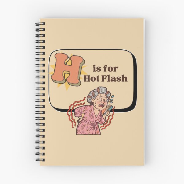 Item preview,  The Senior Flashcard Series: H is for Hot Flashes - Human Thermostat -  Retro Humor Collection designed and sold by Searching ideas.