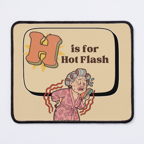 Item preview, The Senior Flashcard Series: H is for Hot Flashes - Human Thermostat - Retro Humor Collection designed and sold by Searching ideas.