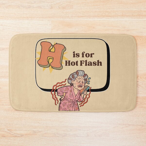 Item preview,  The Senior Flashcard Series: H is for Hot Flashes - Human Thermostat -  Retro Humor Collection designed and sold by Searching ideas.