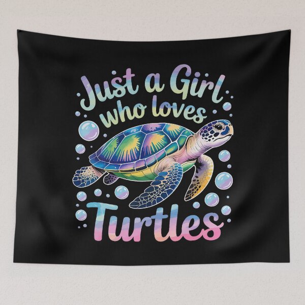 Item preview, Just A Girl Who Loves Turtles Ocean Animal For Girls designed and sold by huftyfnruppe.