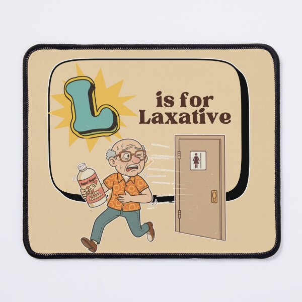 Item preview, The Senior Flashcard Series: L is for Laxative - The Daily Push -  Retro Humor Collection designed and sold by Searching ideas.