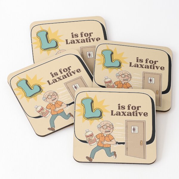 Item preview, The Senior Flashcard Series: L is for Laxative - The Daily Push -  Retro Humor Collection designed and sold by Searching ideas.