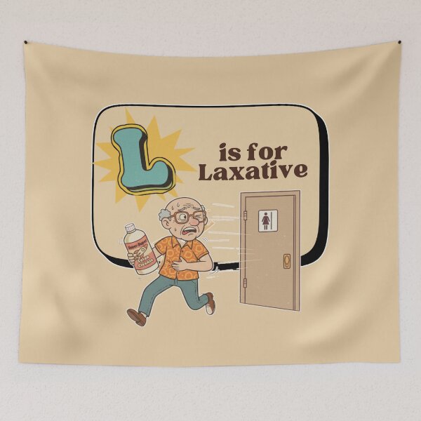 Item preview, The Senior Flashcard Series: L is for Laxative - The Daily Push -  Retro Humor Collection designed and sold by Searching ideas.