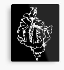 Rosary in Hand Metal Print