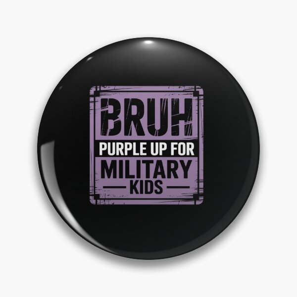 Item preview, Bruh Purple Up for Military Kids Month Military Child Month designed and sold by KonopikaaArt.