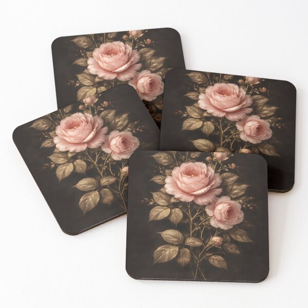 Item preview, Vintage Velvet Rose Phone Case | Elegant Dusty Pink Rose on Black Background | Luxury Floral Art designed and sold by ChubbyGoong.