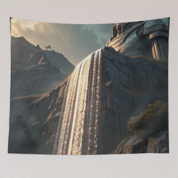 Artikelvorschau, Chrome Falls of the Machine entworfen und verkauft von CurvedRealities.
