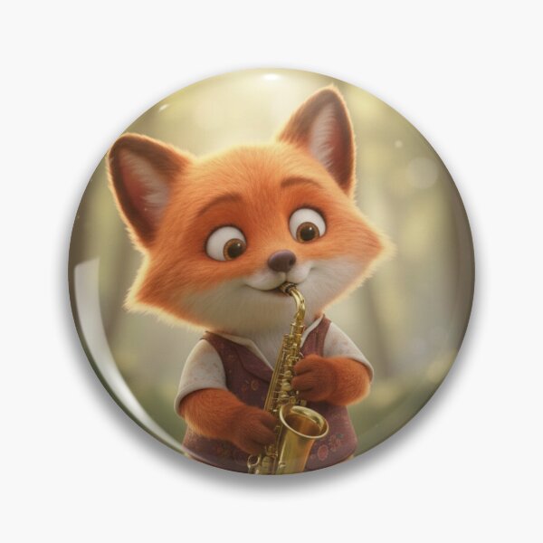 Item preview, Fox playing the saxophone  designed and sold by Aletop99.
