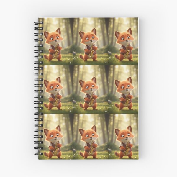 Item preview, Fox playing the saxophone  designed and sold by Aletop99.