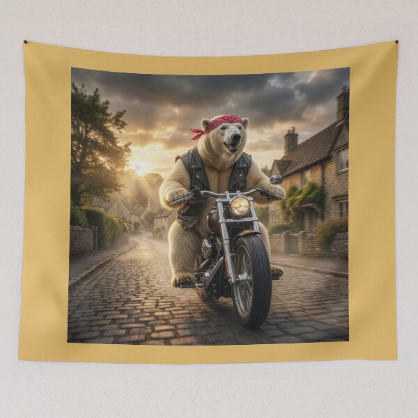 Item preview, Polar Bear Motors Through English Village designed and sold by Tridentulus.