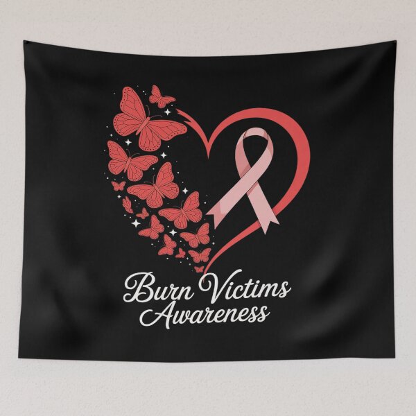 Item preview, Burn Victims Awareness Heart Burn Victims designed and sold by KonopikaaArt.