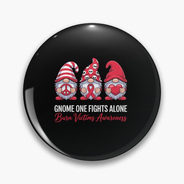 Item preview, Burn Victims Awareness Month Red Ribbon Gnomies Support designed and sold by KonopikaaArt.