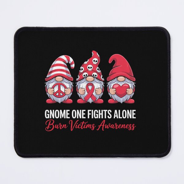 Item preview, Burn Victims Awareness Month Red Ribbon Gnomies Support designed and sold by KonopikaaArt.