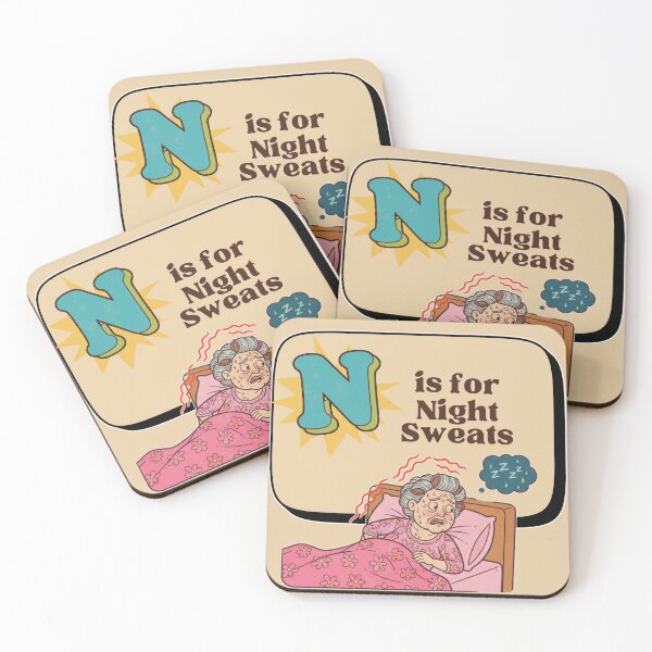 Item preview, The Senior Flashcard Series: N is for Night Sweats - Lake Dweller-  Retro Humor Collection designed and sold by Searching ideas.