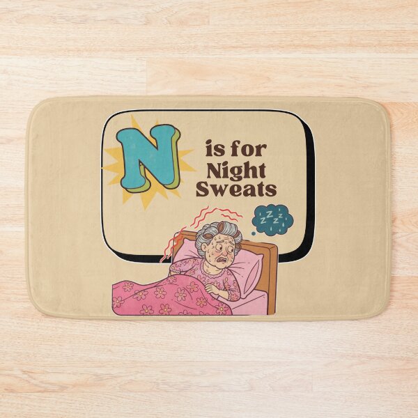 Item preview, The Senior Flashcard Series: N is for Night Sweats - Lake Dweller-  Retro Humor Collection designed and sold by Searching ideas.