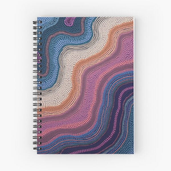 Item preview, Aboriginal Inspired Dot Art - Midnight Beach Waves designed and sold by GrinGalore.