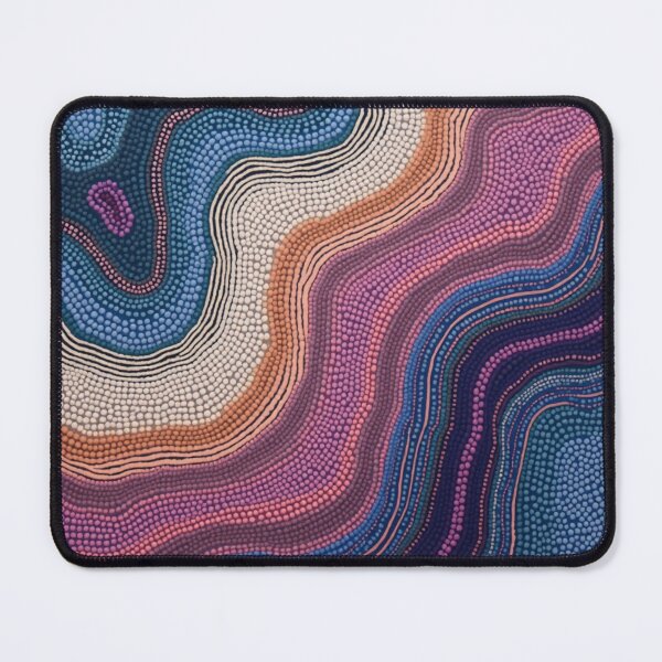 Item preview, Aboriginal Inspired Dot Art - Midnight Beach Waves designed and sold by GrinGalore.