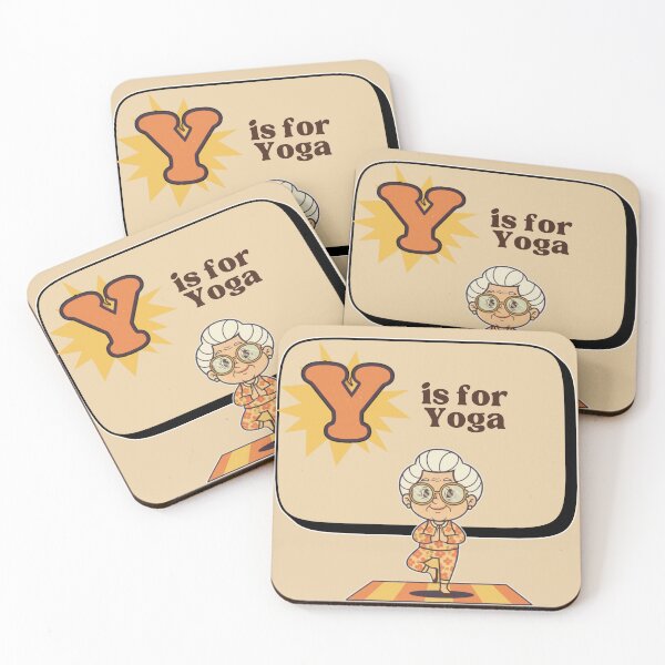 Item preview, The Senior Flashcard Series: Y is for Yoga - Remote Control Stretch -  Retro Humor Collection designed and sold by Searching ideas.