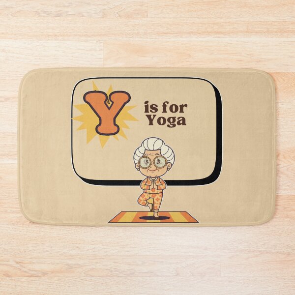Item preview, The Senior Flashcard Series: Y is for Yoga - Remote Control Stretch -  Retro Humor Collection designed and sold by Searching ideas.