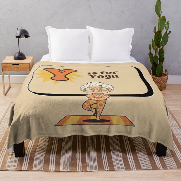 Item preview, The Senior Flashcard Series: Y is for Yoga - Remote Control Stretch -  Retro Humor Collection designed and sold by Searching ideas.