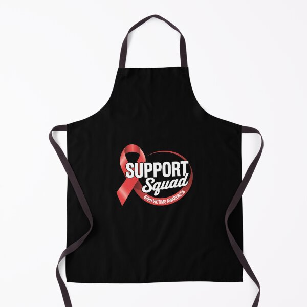 Item preview, Burn Victims Awareness Red Ribbon Support Squad designed and sold by KonopikaaArt.