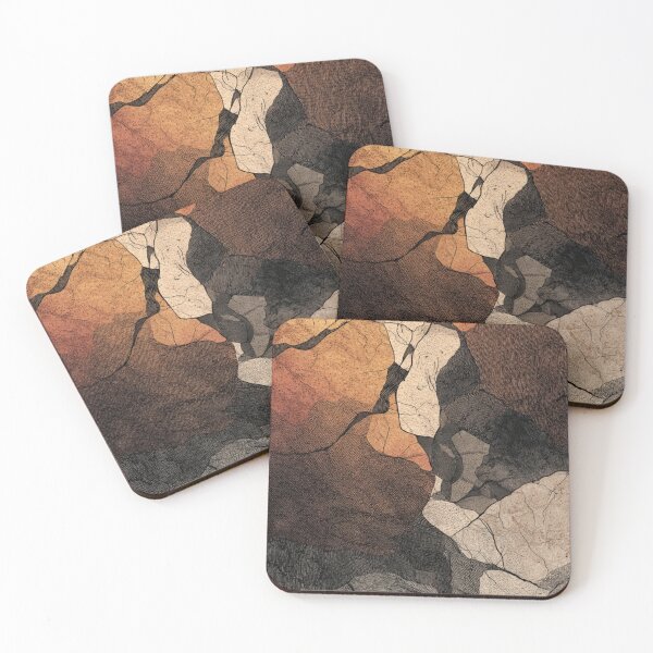 Item preview, Imperfect Hand-Drawn Scribbles – Warm Textured Collage designed and sold by ChinzorigBAY.