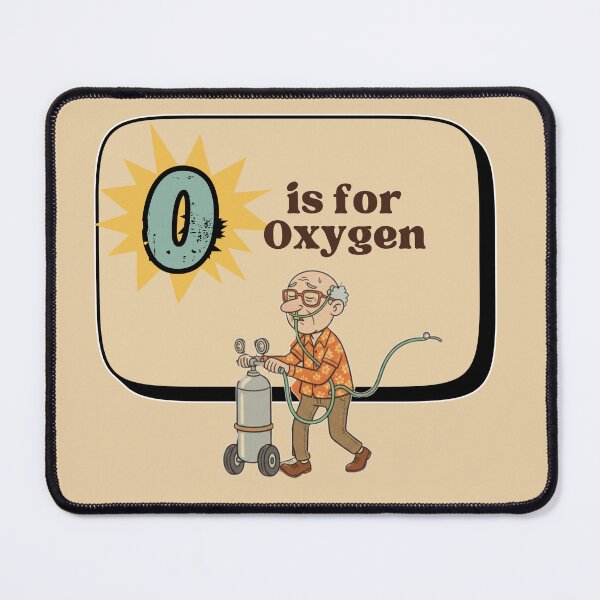 Item preview, The Senior Flashcard Series: O is for Oxygen - Catching My Breath -  Retro Humor Collection designed and sold by Searching ideas.