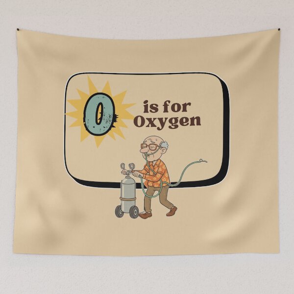 Item preview, The Senior Flashcard Series: O is for Oxygen - Catching My Breath -  Retro Humor Collection designed and sold by Searching ideas.