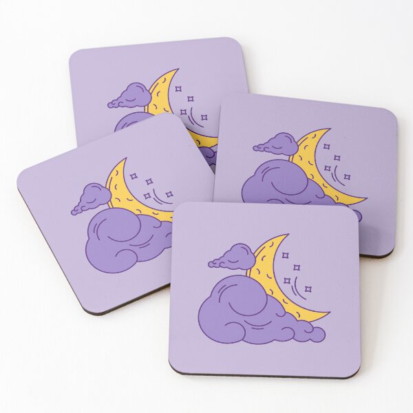 Item preview, Gloomy Whimsy Goth Purple Night Crescent Moon designed and sold by AceTayYay.