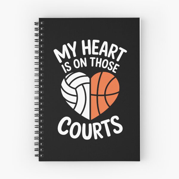 Item preview, My Heart Is On Those Courts Volleyball Basketball Player Mom designed and sold by IdunayaStore.