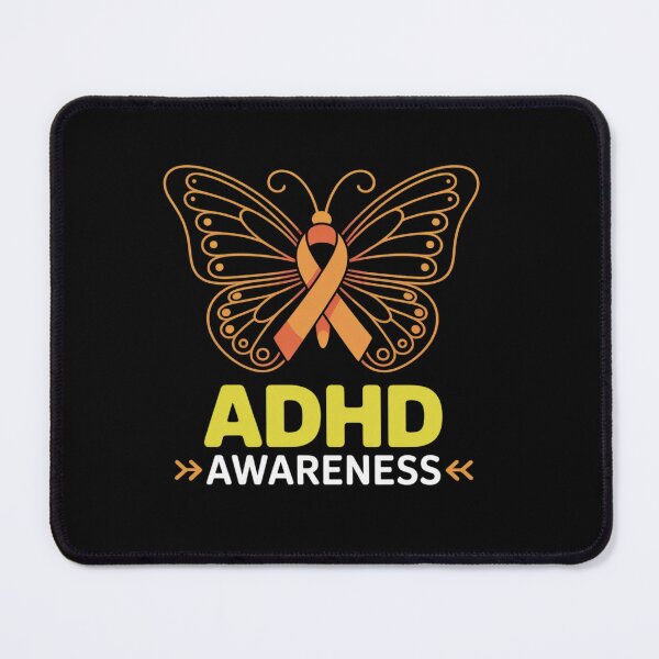 Item preview, Butterfly ADHD Orange Ribbon ADD ADHD Awareness designed and sold by KonopikaaArt.