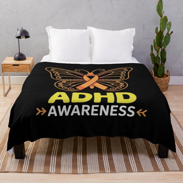 Item preview, Butterfly ADHD Orange Ribbon ADD ADHD Awareness designed and sold by KonopikaaArt.