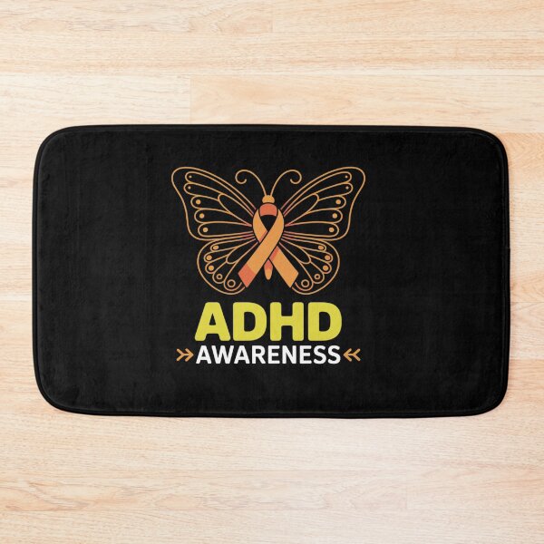 Item preview, Butterfly ADHD Orange Ribbon ADD ADHD Awareness designed and sold by KonopikaaArt.