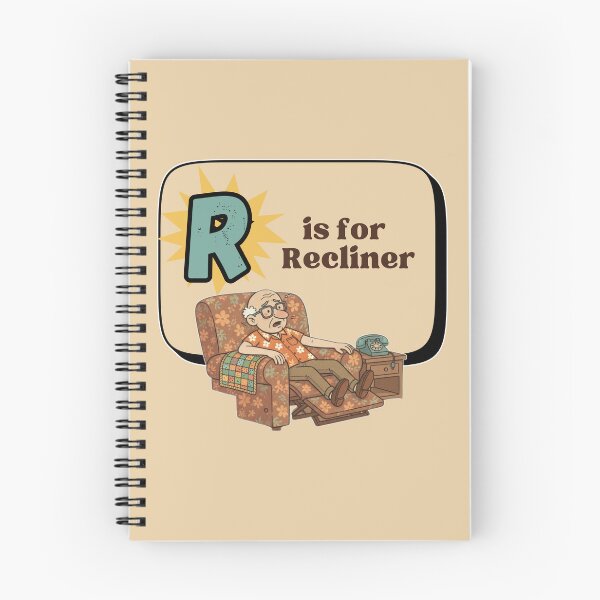 Item preview, The Senior Flashcard Series: R is for Recliner - King of the Living Room -  Retro Humor Collection designed and sold by Searching ideas.