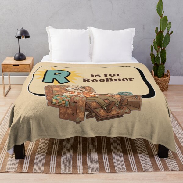 Item preview, The Senior Flashcard Series: R is for Recliner - King of the Living Room -  Retro Humor Collection designed and sold by Searching ideas.