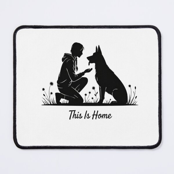 Item preview, This Is Home – Man and Dog Art Print designed and sold by GoxyVision.