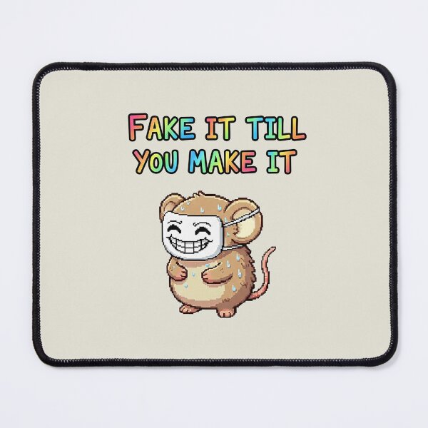 Item preview, FAKE IT TILL, YOU MAKE IT ! Cute baby elephant shrew in pixel world ! designed and sold by Virtual-Studio-Geebaki.