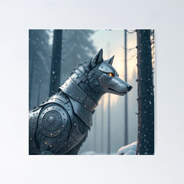 Item preview, Silver Wolf of the Frozen  designed and sold by CurvedRealities.