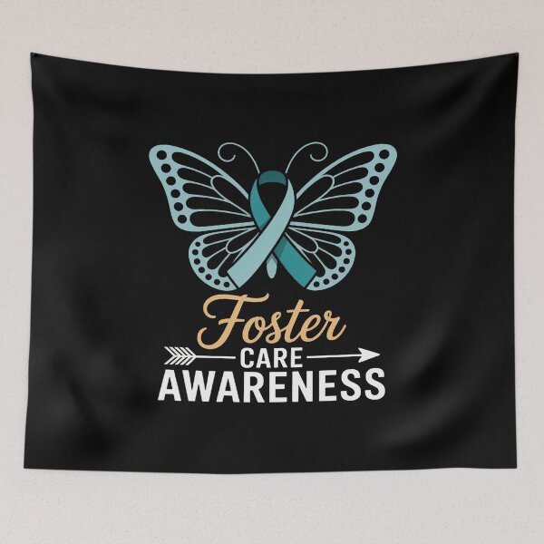 Item preview, Butterfly Adoption Foster Care Ribbon Foster Care Awareness designed and sold by KonopikaaArt.