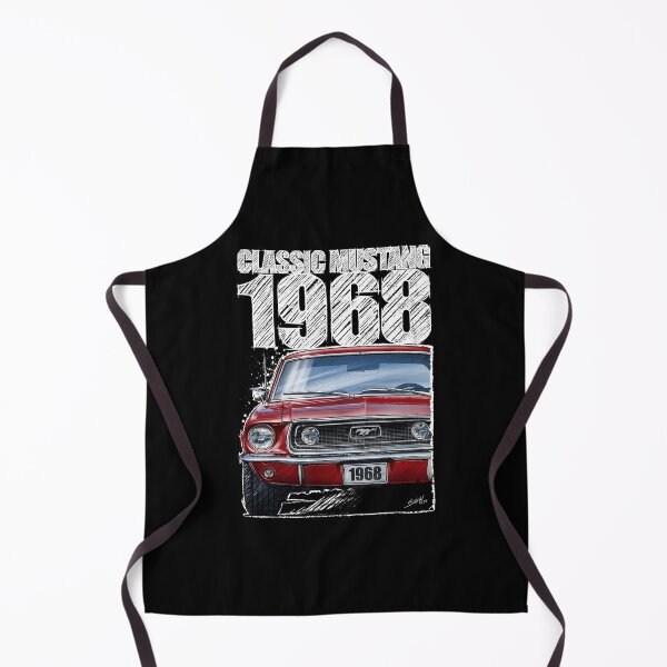 Item preview, 1968 Ford Mustang - Classic Muscle Car - Red (dark background) designed and sold by Petrolhead T-Shirts and Art.