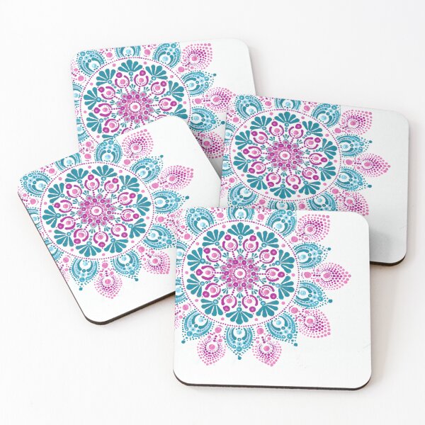 Item preview, Pink and Blue Mandala designed and sold by Dreamweaver Mandalas.