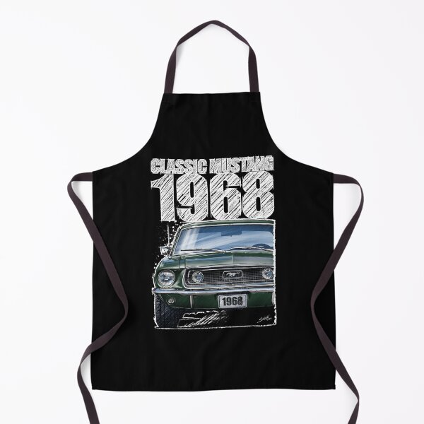 Item preview, 1968 Ford Mustang - Classic Muscle Car - Dark Green (dark background) designed and sold by Petrolhead T-Shirts and Art.