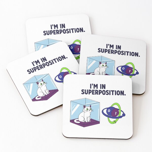 Item preview, I'm In Superposition Funny Schrödinger's Cat Quantum Physics Qubit Design designed and sold by Zyra_urs1.
