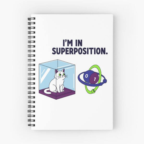 Item preview, I'm In Superposition Funny Schrödinger's Cat Quantum Physics Qubit Design designed and sold by Zyra_urs.