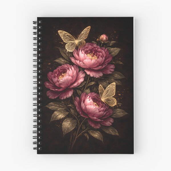 Item preview, Dark Peony & Gold Butterfly Phone Case | Elegant Black Floral with Gold Line Art designed and sold by ChubbyGoong.
